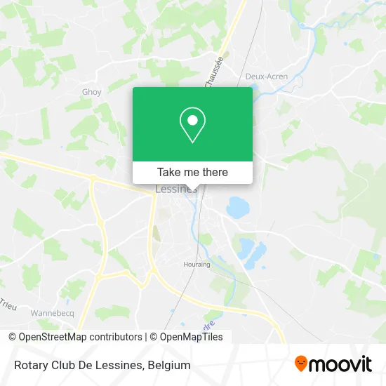 Rotary Club De Lessines map