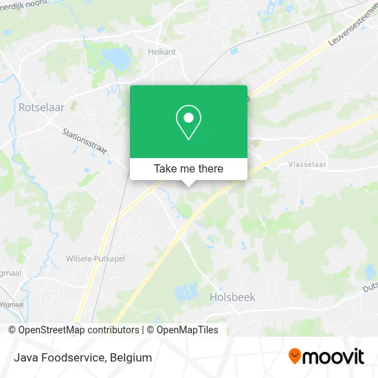 Java Foodservice map