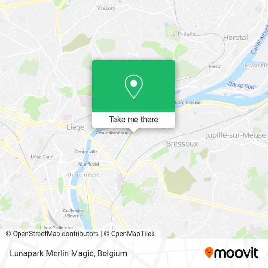 Lunapark Merlin Magic map