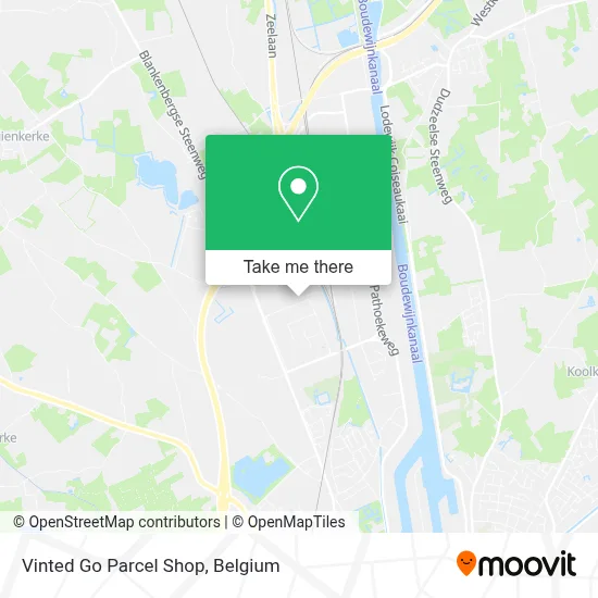 Vinted Go Parcel Shop map