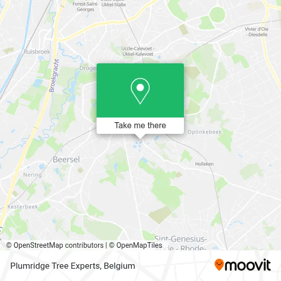 Plumridge Tree Experts map