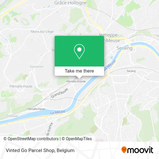 Vinted Go Parcel Shop map