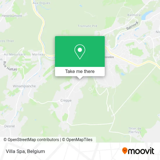 Villa Spa map