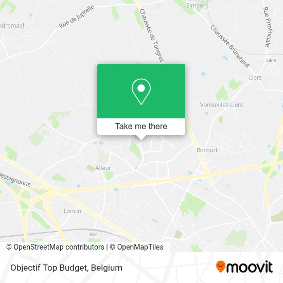 Objectif Top Budget map