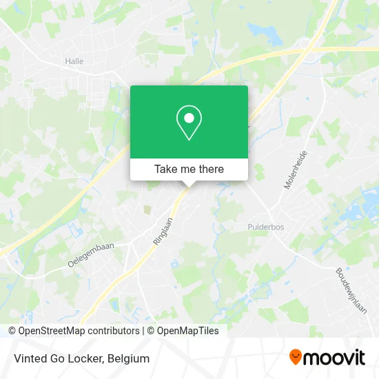 Vinted Go Locker map