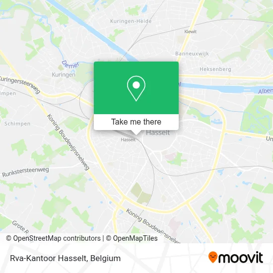 Rva-Kantoor Hasselt map