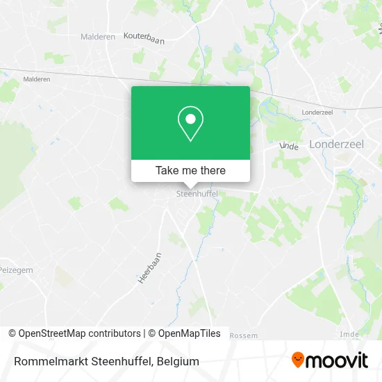 Rommelmarkt Steenhuffel map