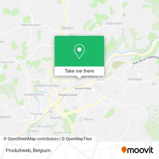 Produitweb map