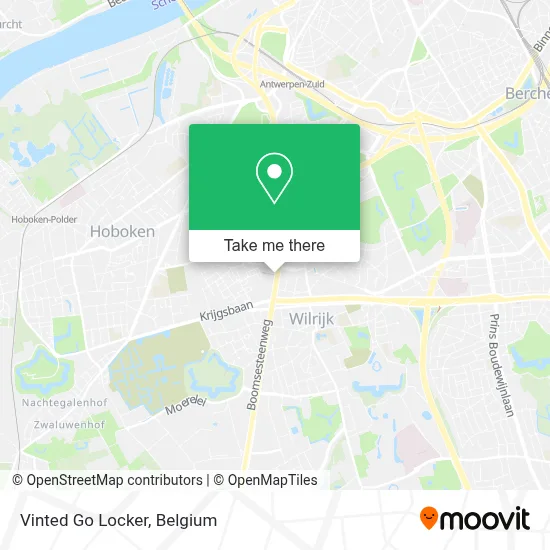 Vinted Go Locker map