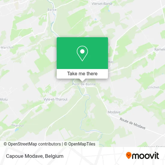 Capoue Modave map
