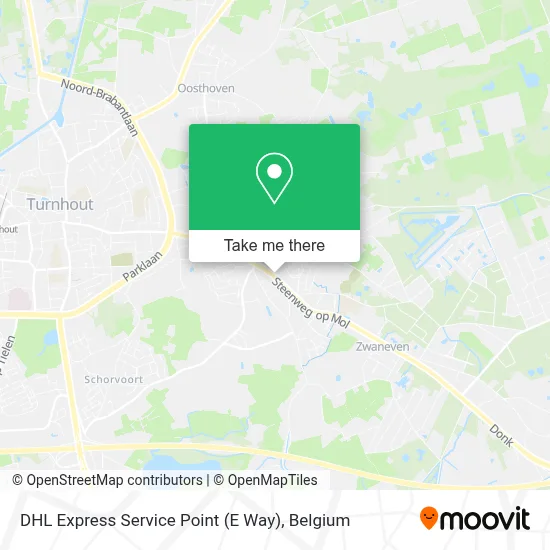 DHL Express Service Point (E Way) map