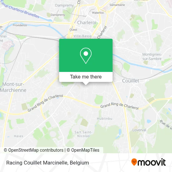 Racing Couillet Marcinelle map