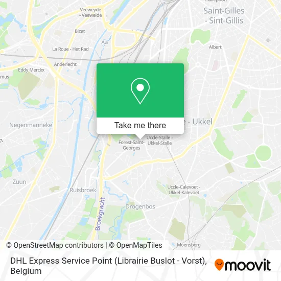 DHL Express Service Point (Librairie Buslot - Vorst) map