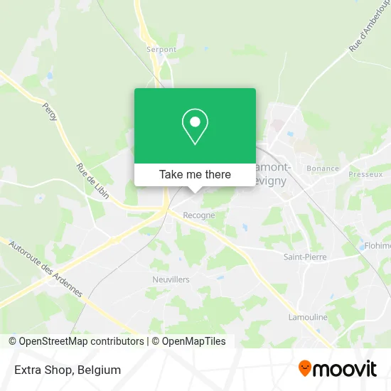 Extra Shop map