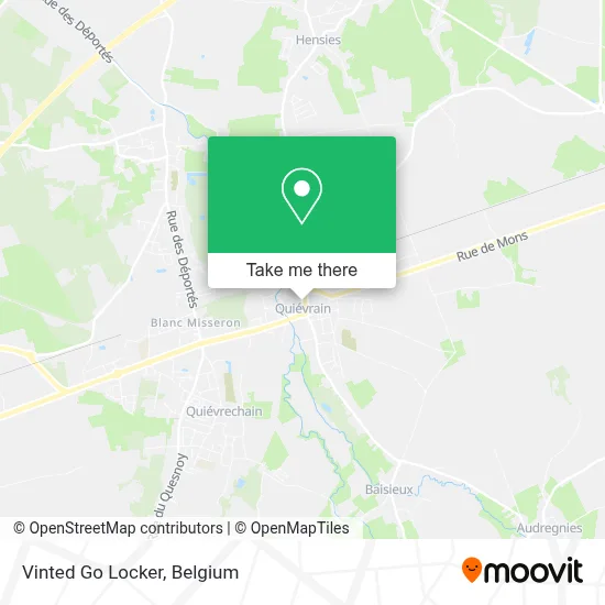 Vinted Go Locker map