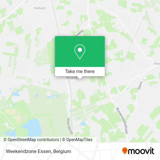 Weekendzone Essen map