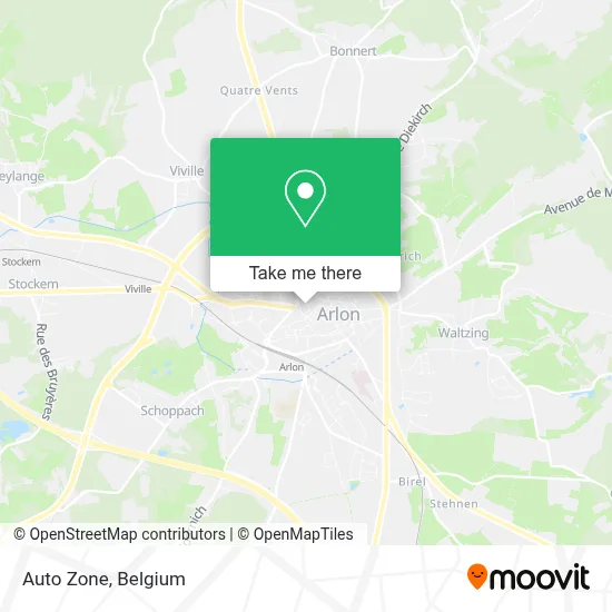 Auto Zone map