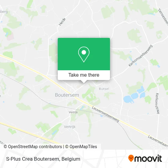 S-Plus Crea Boutersem map