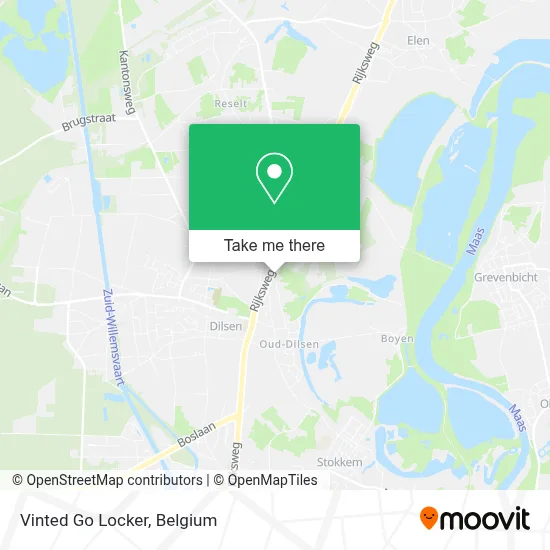 Vinted Go Locker map