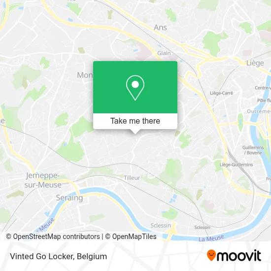 Vinted Go Locker map