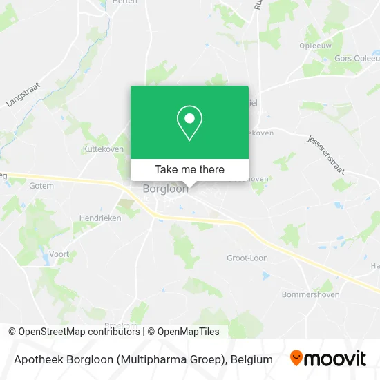 Apotheek Borgloon (Multipharma Groep) map
