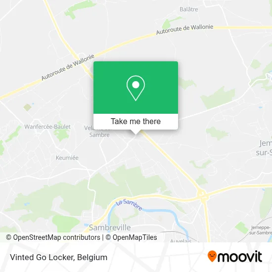 Vinted Go Locker map