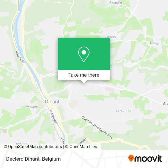Declerc Dinant map