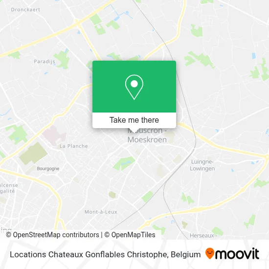 Locations Chateaux Gonflables Christophe map