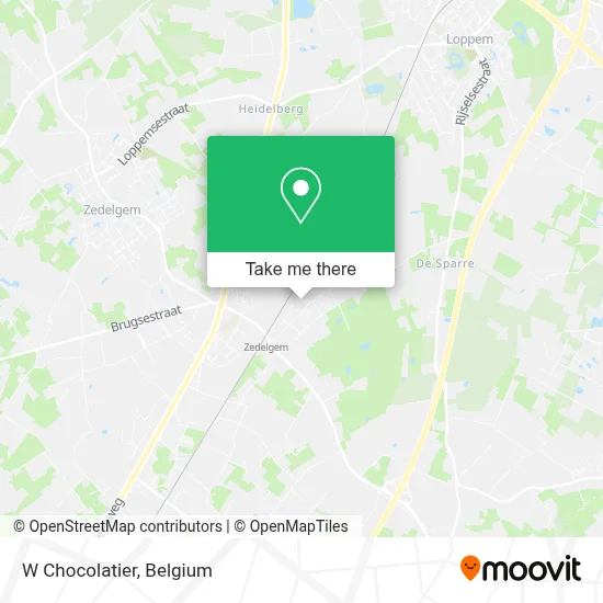 W Chocolatier map