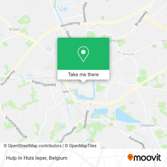 Hulp In Huis Ieper map