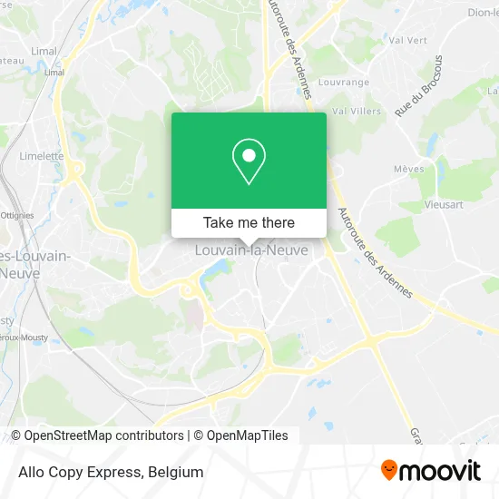 Allo Copy Express map
