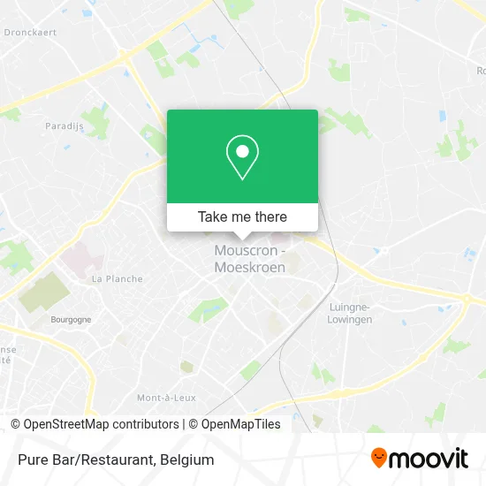 Pure Bar/Restaurant map