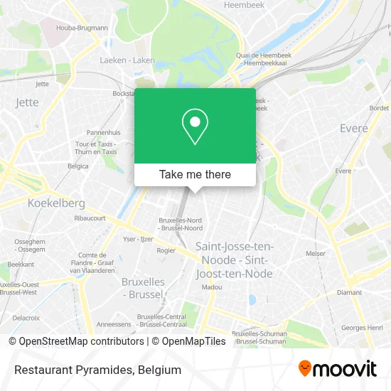 Restaurant Pyramides map