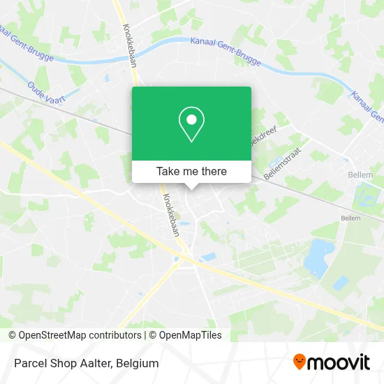 Parcel Shop Aalter map