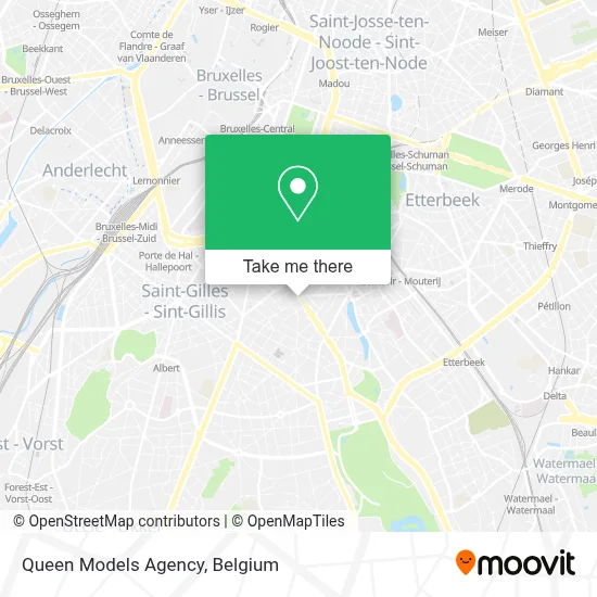 Queen Models Agency map