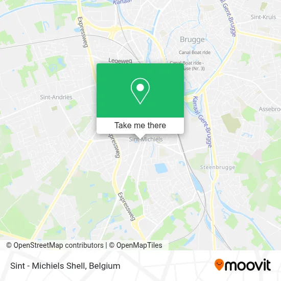 Sint - Michiels Shell map