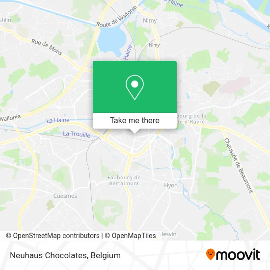 Neuhaus Chocolates map