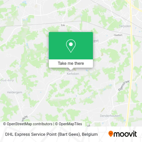 DHL Express Service Point (Bart Gees) map