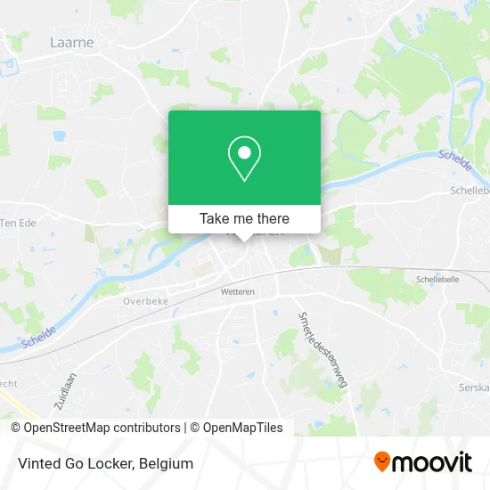 Vinted Go Locker map