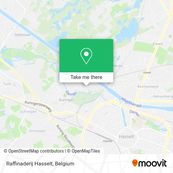 Raffinaderij Hasselt plan