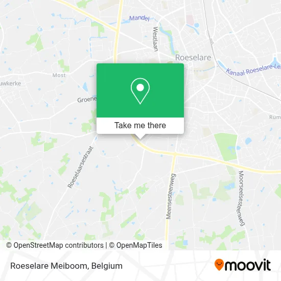 Roeselare Meiboom map