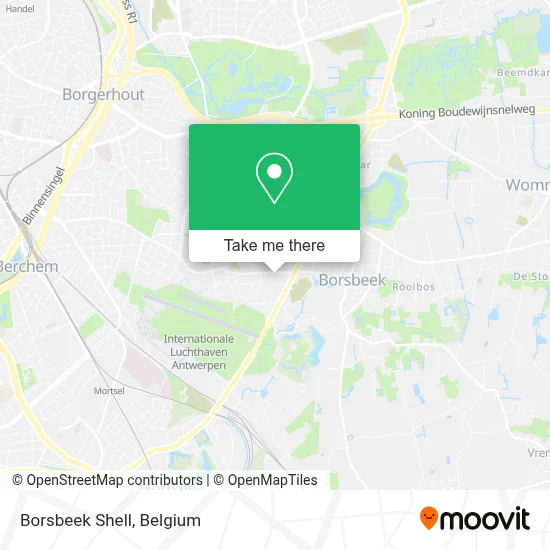Borsbeek Shell map