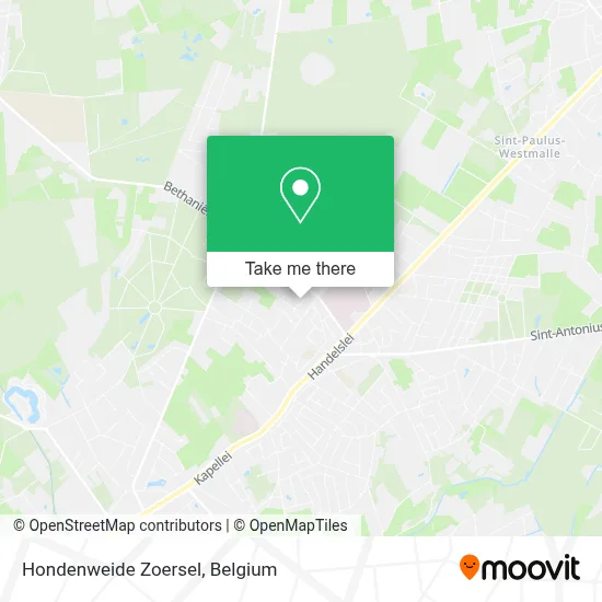 Hondenweide Zoersel map