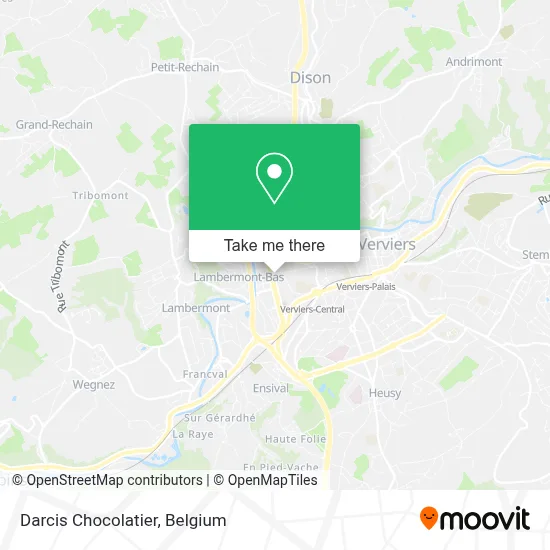 Darcis Chocolatier map