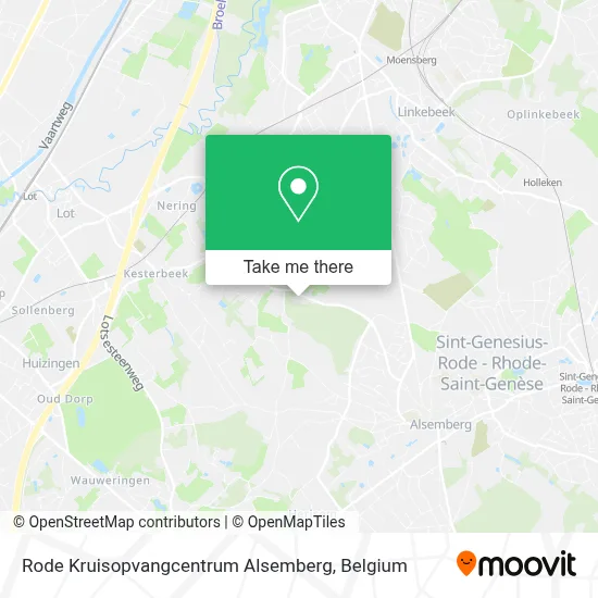 Rode Kruisopvangcentrum Alsemberg map