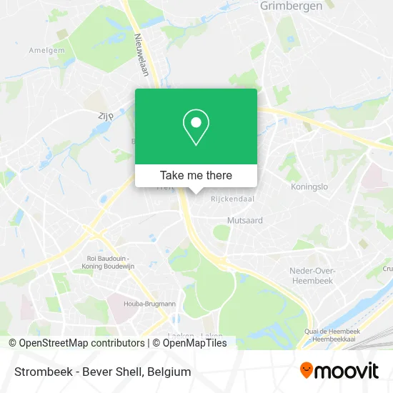 Strombeek - Bever Shell map