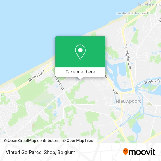 Vinted Go Parcel Shop map