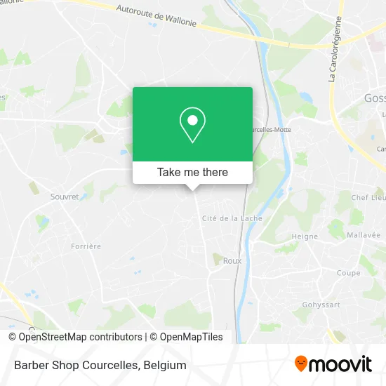 Barber Shop Courcelles map