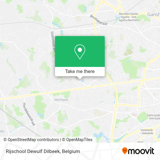 Rijschool Dewulf Dilbeek map