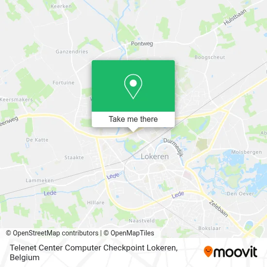Telenet Center Computer Checkpoint Lokeren map